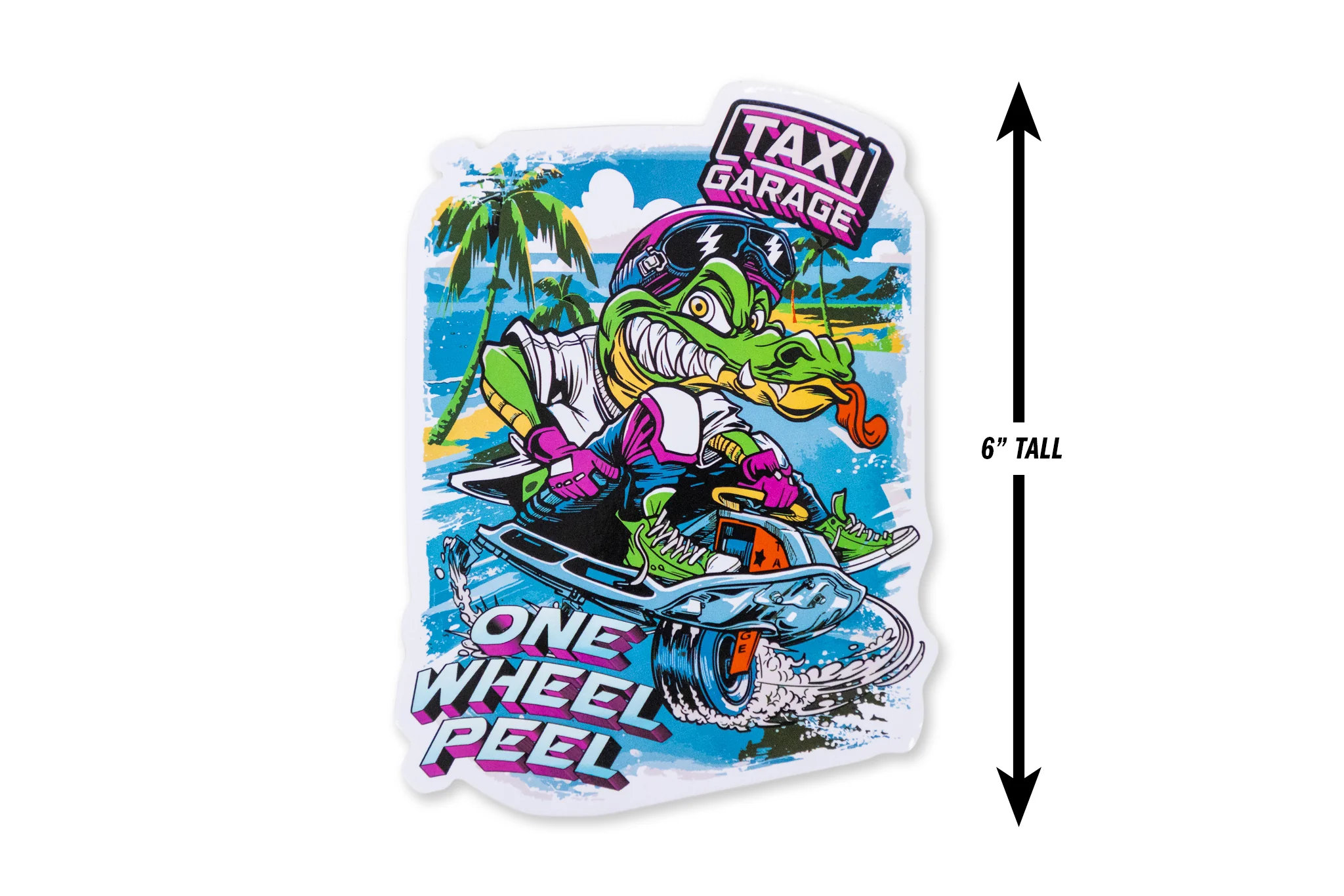 Crazy Cart Gator Sticker