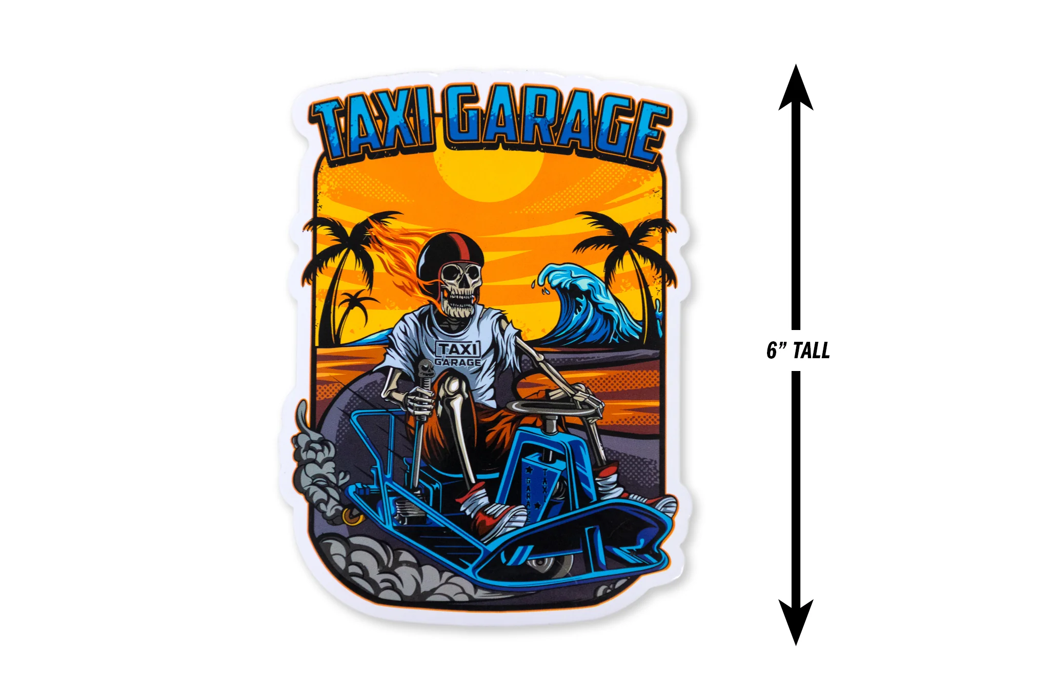 Crazy Cart Skullrider Sticker