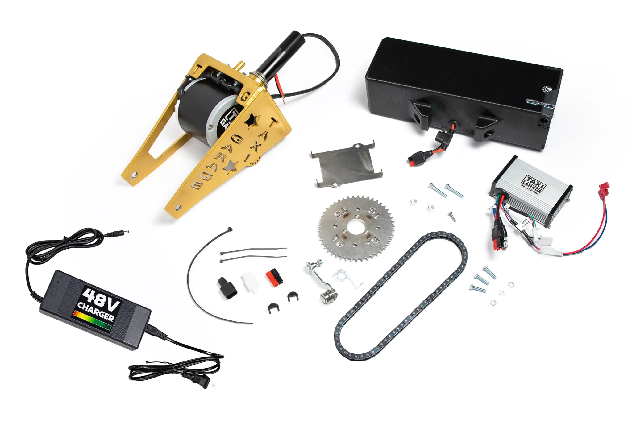 TAXI GARAGE 1100W 48v Motor Upgrade Kit - Standard Crazy Cart - Image 5