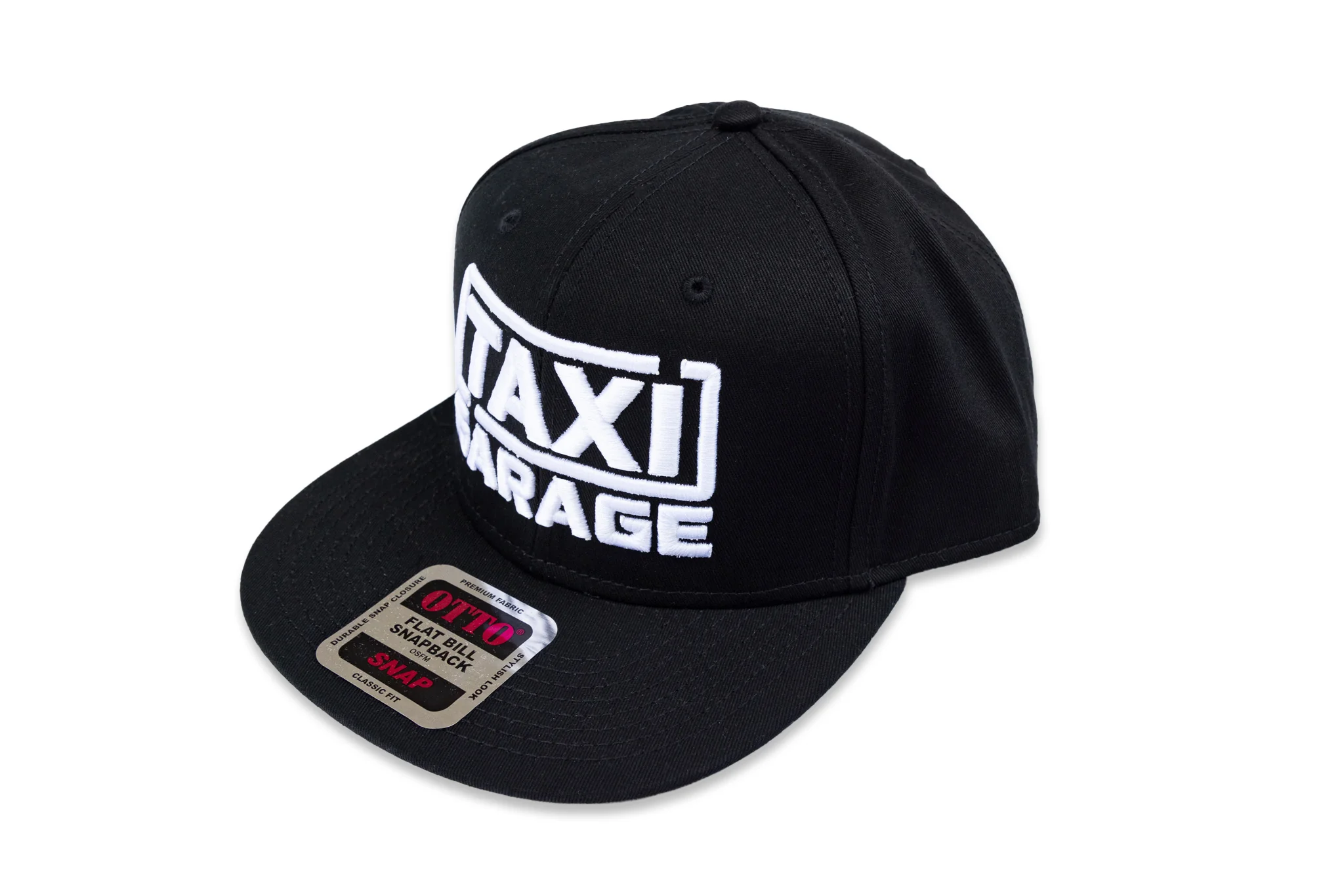TAXI GARAGE Black Snap Back Hat - Image 2