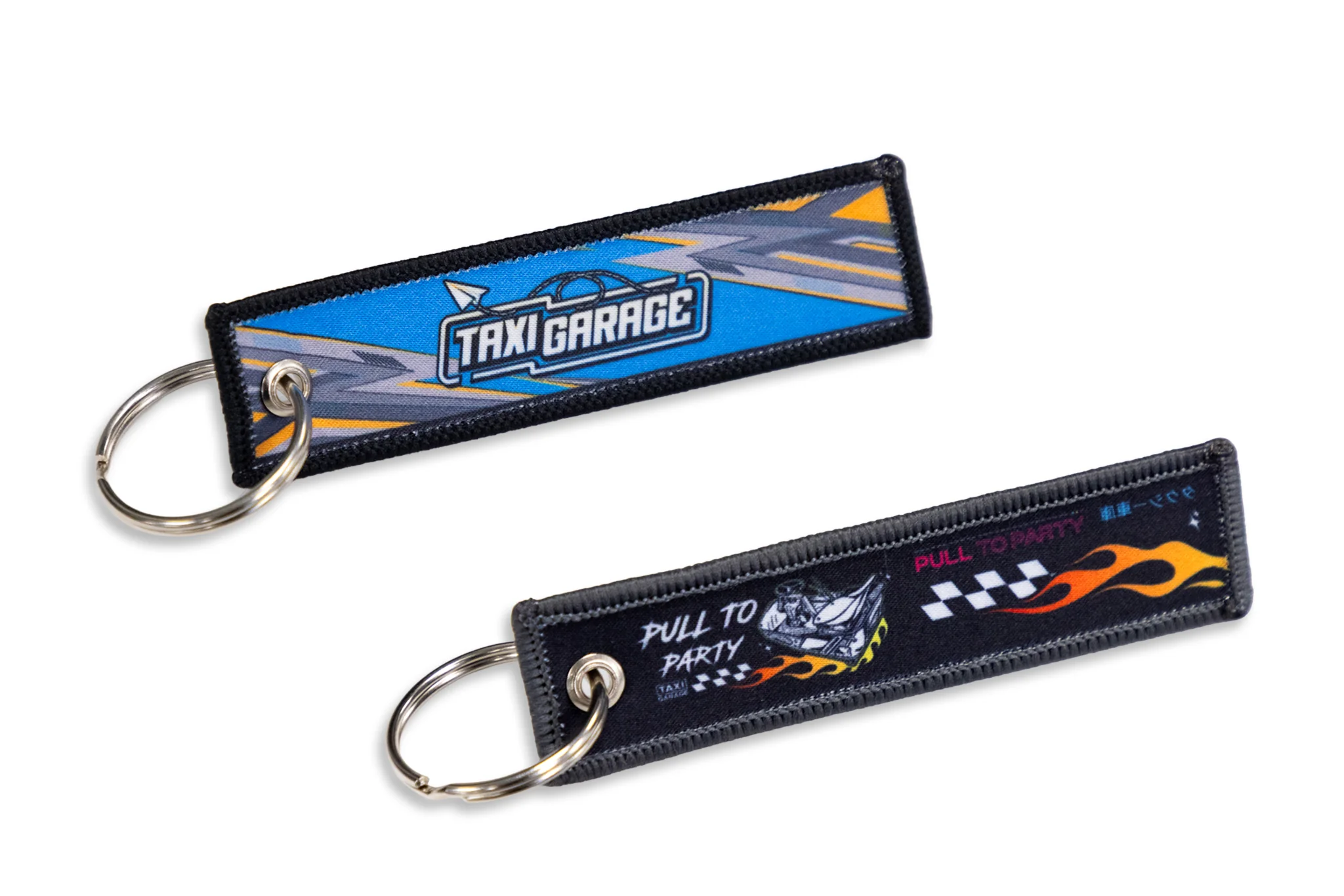Taxi Garage Pull Tag Keychain