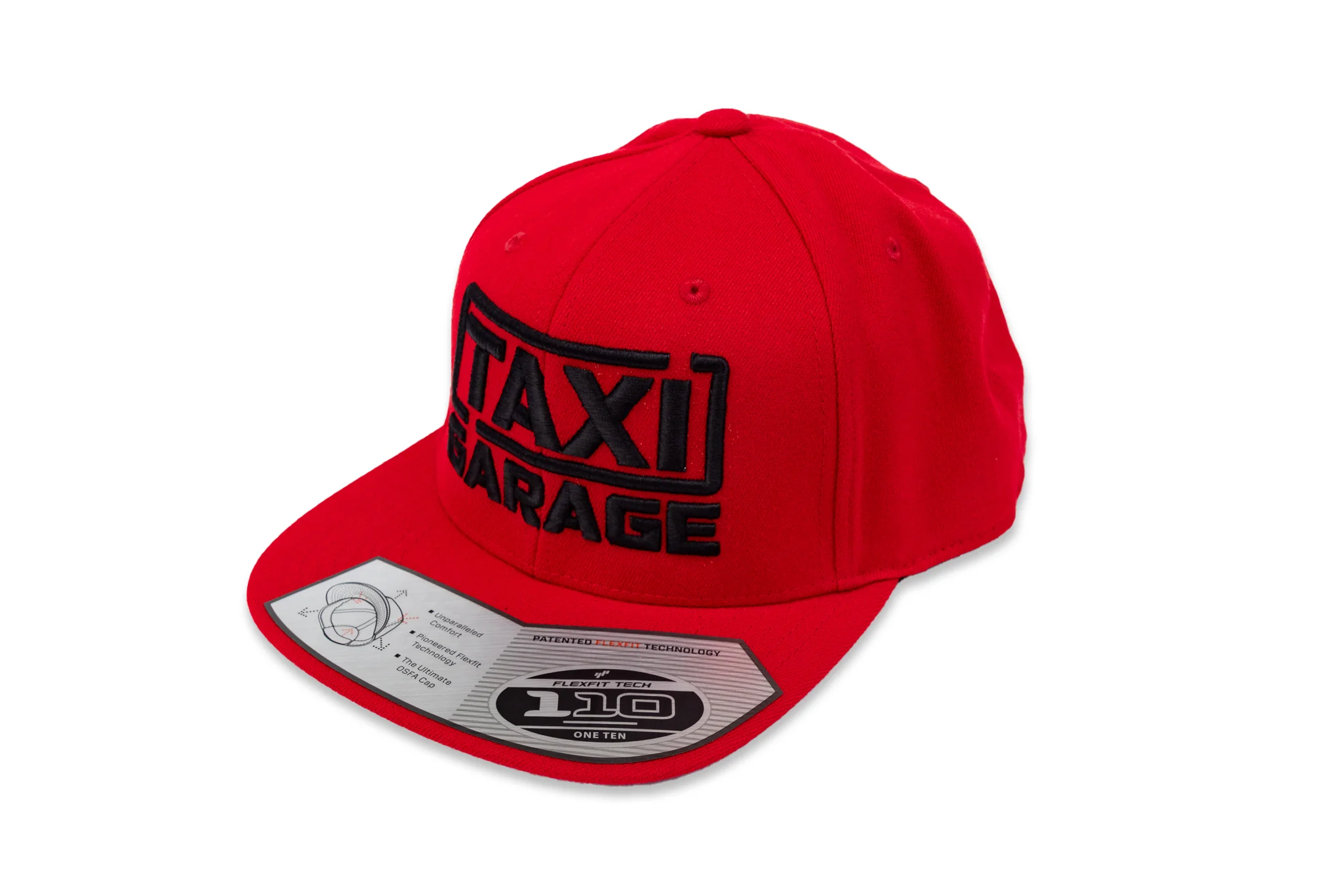 TAXI GARAGE Red Snap Back Hat