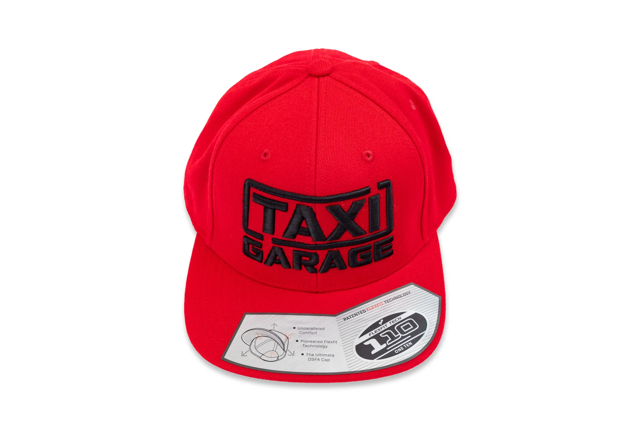 TAXI GARAGE Red Snap Back Hat - Image 2