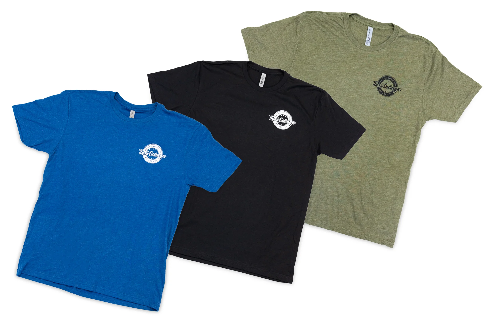 "We Send It" Taxi Garage Shirt - Image 2