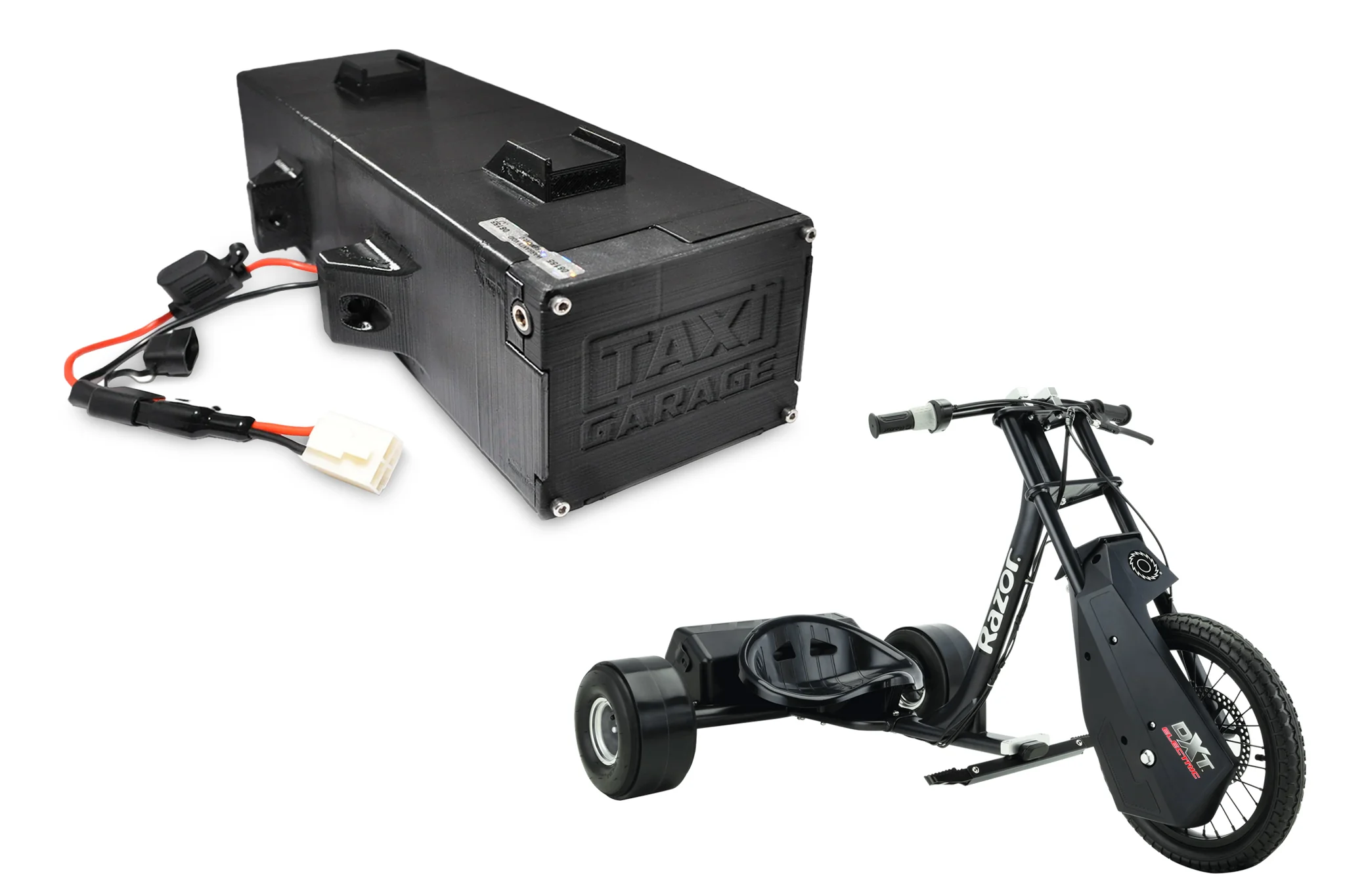 DXT Electric Drift Trike 48V Battery Upgrade
